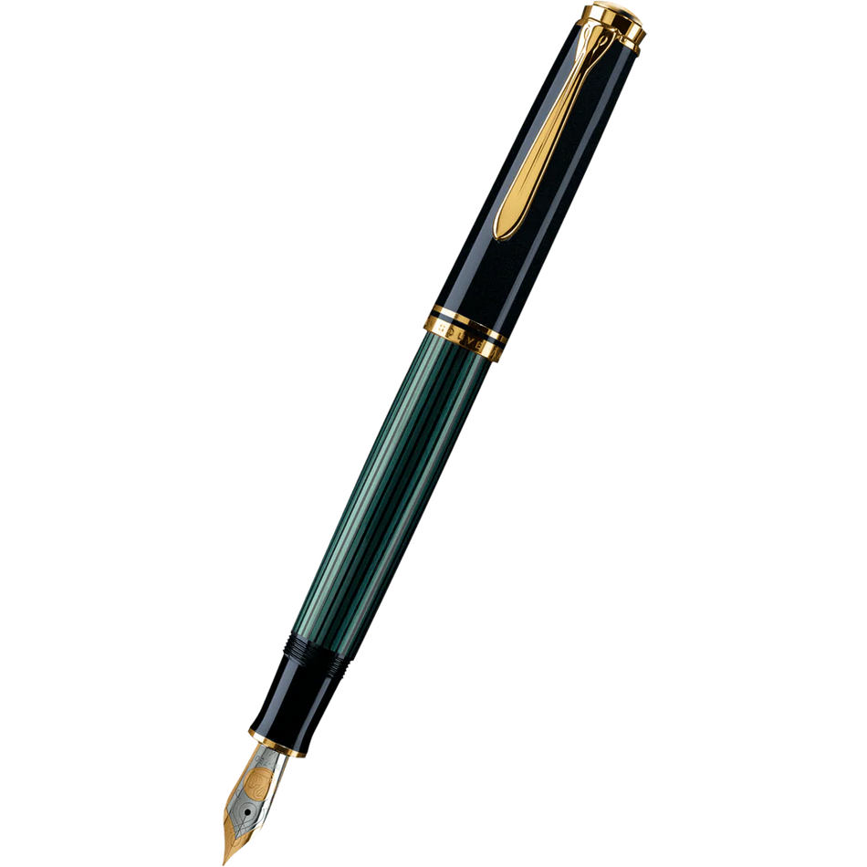 Pelikan Souverän M 400 Fountain Pen - Black/Green