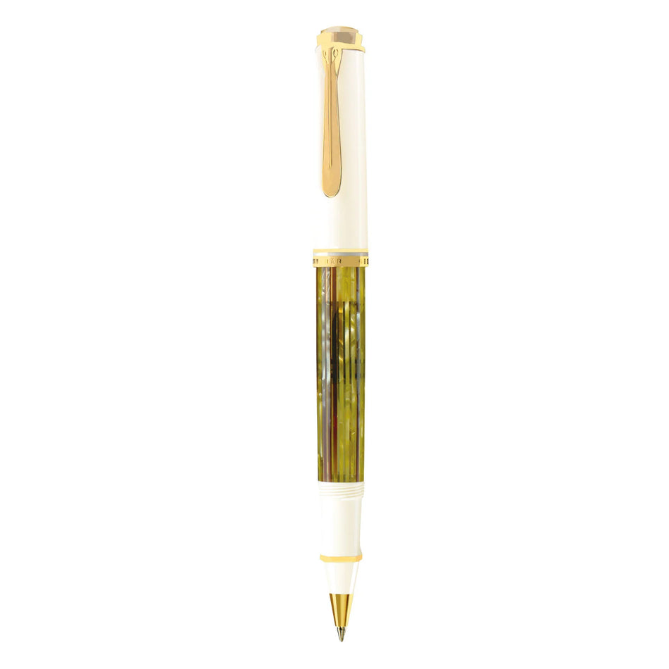 Pelikan Souverän R400 Rollerball Pen - Tortoiseshell-White