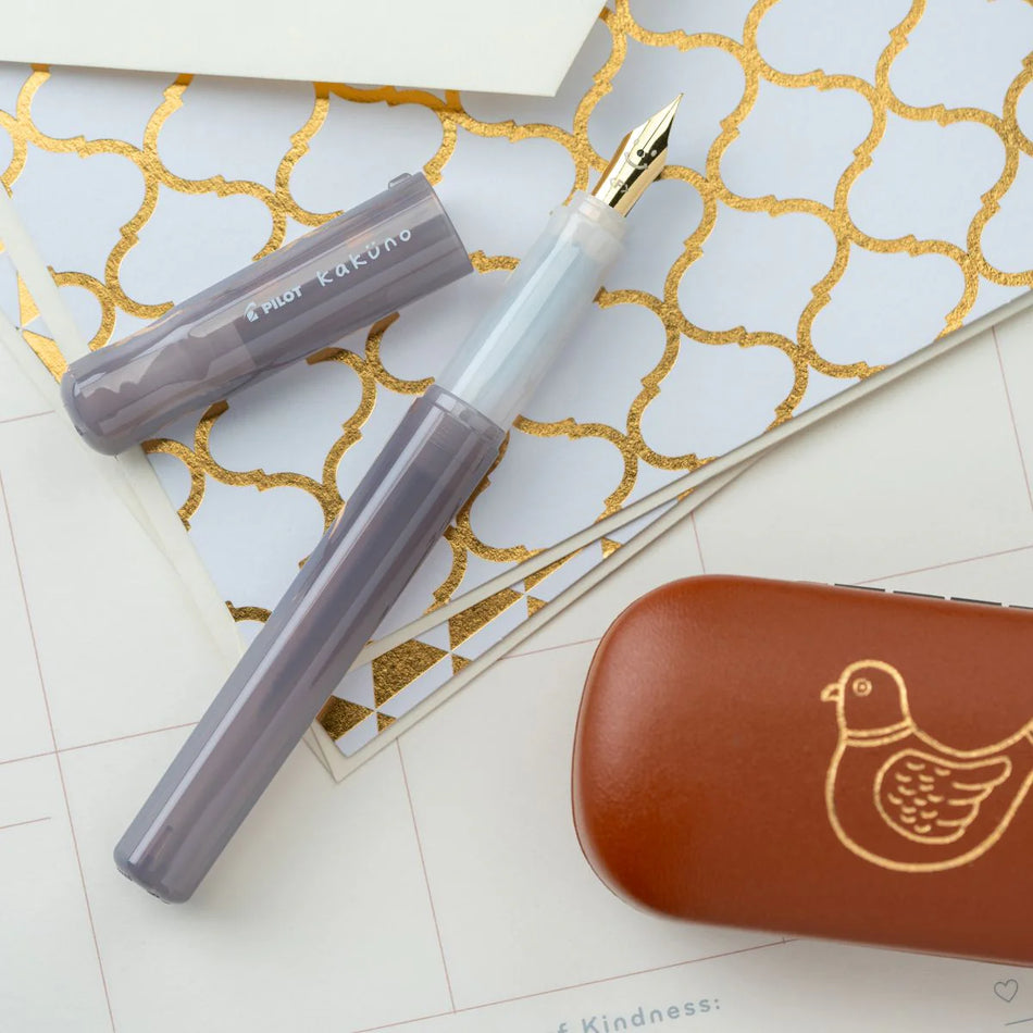 Pilot Kakuno Fountain Pen - Nimbus Gray