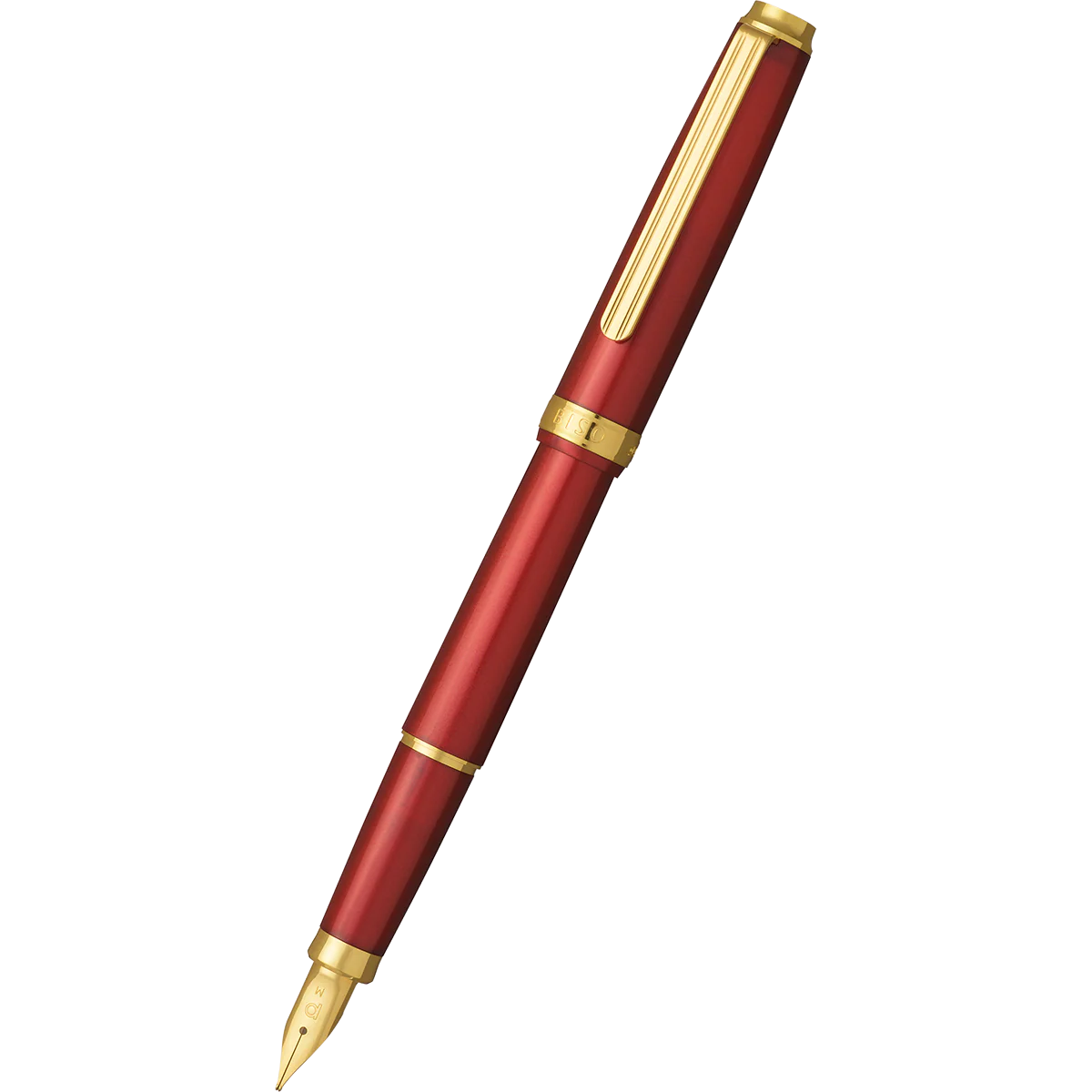 Platinum Biso Fountain Pen - Flame Red
