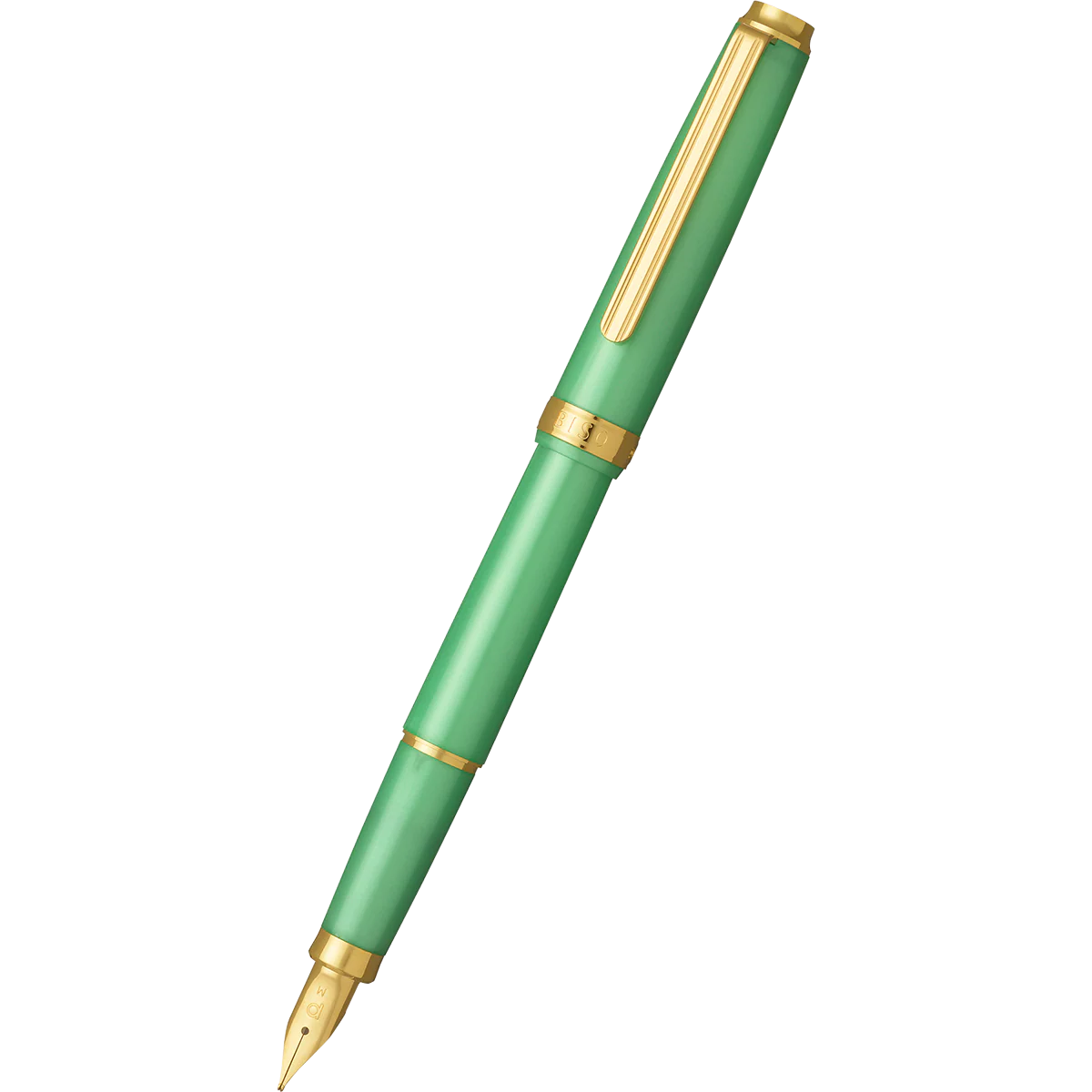 Platinum Biso Fountain Pen - Sparkle Mint Green