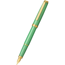 Platinum Biso Fountain Pen - Sparkle Mint Green