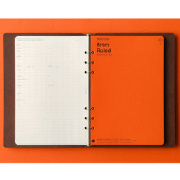 PLOTTER Pueblo 6-Ring Leather Binder - A5 Size