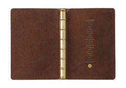 PLOTTER Pueblo 6-Ring Leather Binder - Mini Size *SILVER RINGS