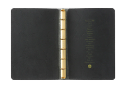 PLOTTER Pueblo 6-Ring Leather Binder - Mini Size *SILVER RINGS