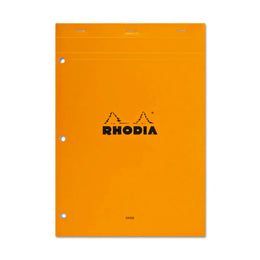 RHODIA Pad Lined w/holes 8.5x11 Orange