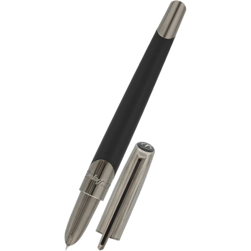 S.T. Dupont Defi Millennium Fountain Pen - Matte Black/Gunmetal