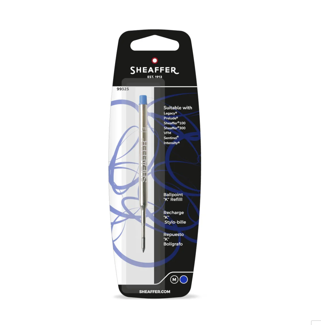 Sheaffer Ballpoint Refill "K" Style - Blue Medium