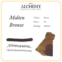 Endless Alchemy Fountain Pen Inks - Molten Bronze 45ml