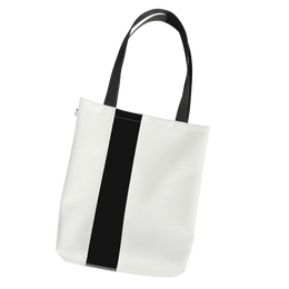 Kate Corn White & Black Stripe Tote Bag