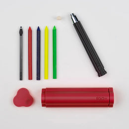 3D printed carrying case with Multifunction Art Pencil - Yellow