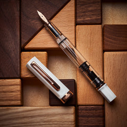 Twsbi Eco Fountain Pen - White with Rose Gold