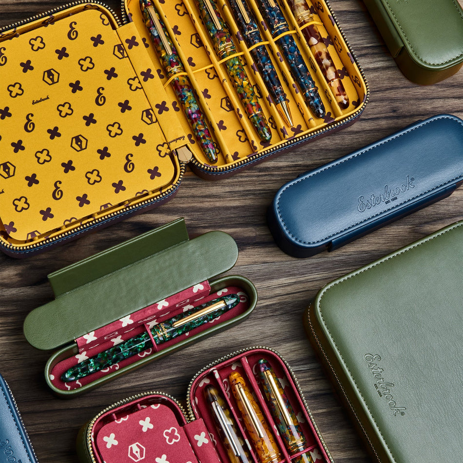 Esterbrook Triple Pen Nook - Moss Green