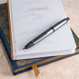Pilot Vanishing Point Fountain Pen - Gun Metal and Black