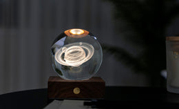 Gingko Amber Crystal Light - Saturn