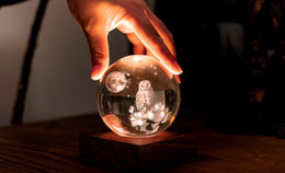 Gingko Amber Crystal Light - The Owl Moon