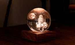 Gingko Amber Crystal Light - The Owl Moon