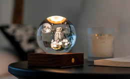 Gingko Amber Crystal Light - The Owl Moon