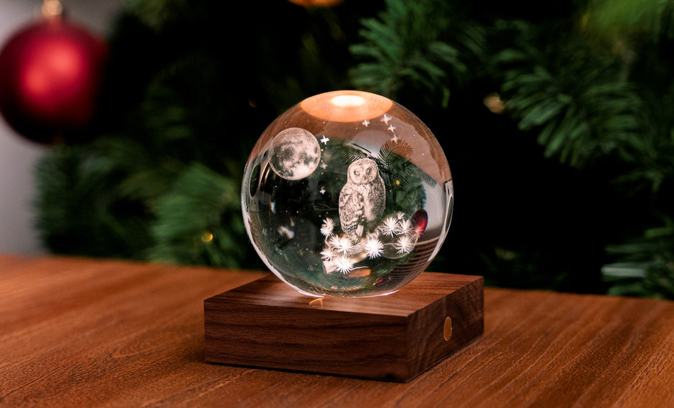 Gingko Amber Crystal Light - The Owl Moon