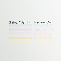 Zebra Mildliner Double Sided Highlighter - Soft Mild (Yasashisa) Color Set (New!) Swatch 5