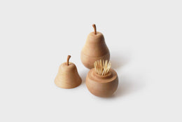 Senser Woodcraft Pear Toothpick Holder - Natural