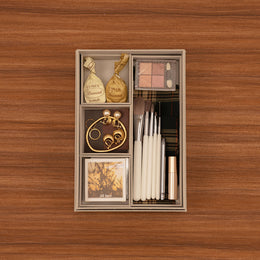 Organizing Bento Box made from Recycled Paper  A5: Light Gray