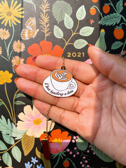 Latte Enamel Bookmark