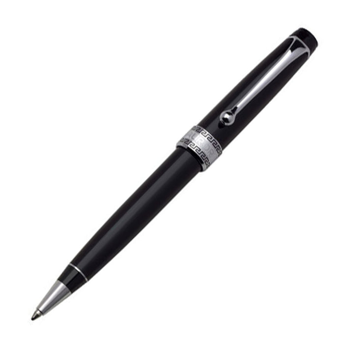 Aurora Optima Resin Ballpoint - Black with Chrome Trim