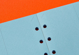 PLOTTER Blue Paper 2mm Grid Quadrant Graph 80sheets - Mini Size