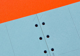 PLOTTER Blue Paper 2mm Grid Quadrant Graph 80sheets - Mini Size