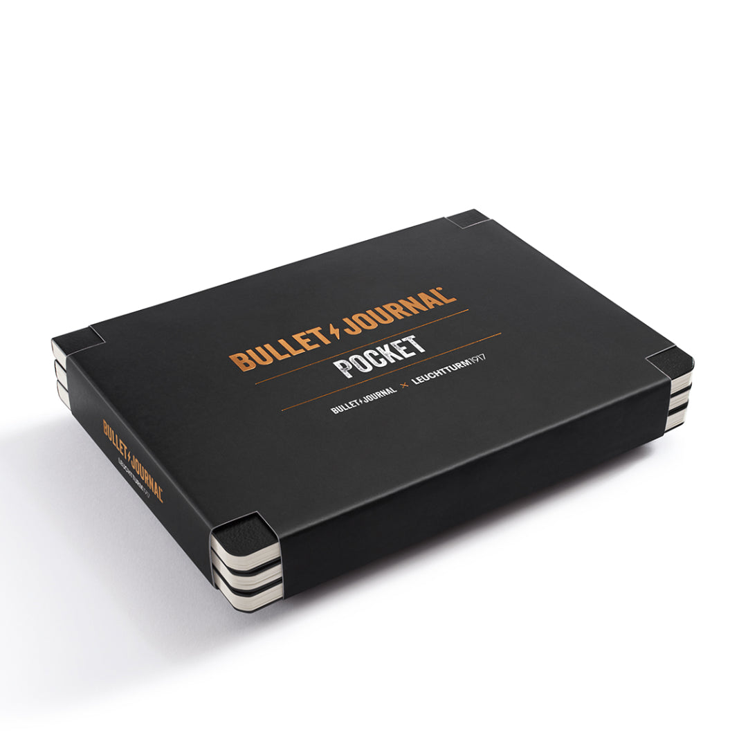 LEUCHTTURM1917 Bullet Journal Pocket, pack of 3 - Black