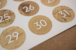 Date Dots Sticker Sheet (24-017): Blue