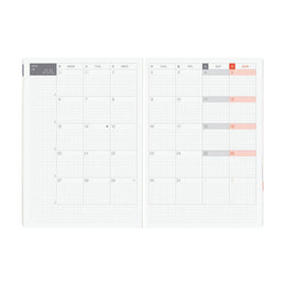 Hobonichi Techo 2026 HON A5 Paper Series: Black and Gingham