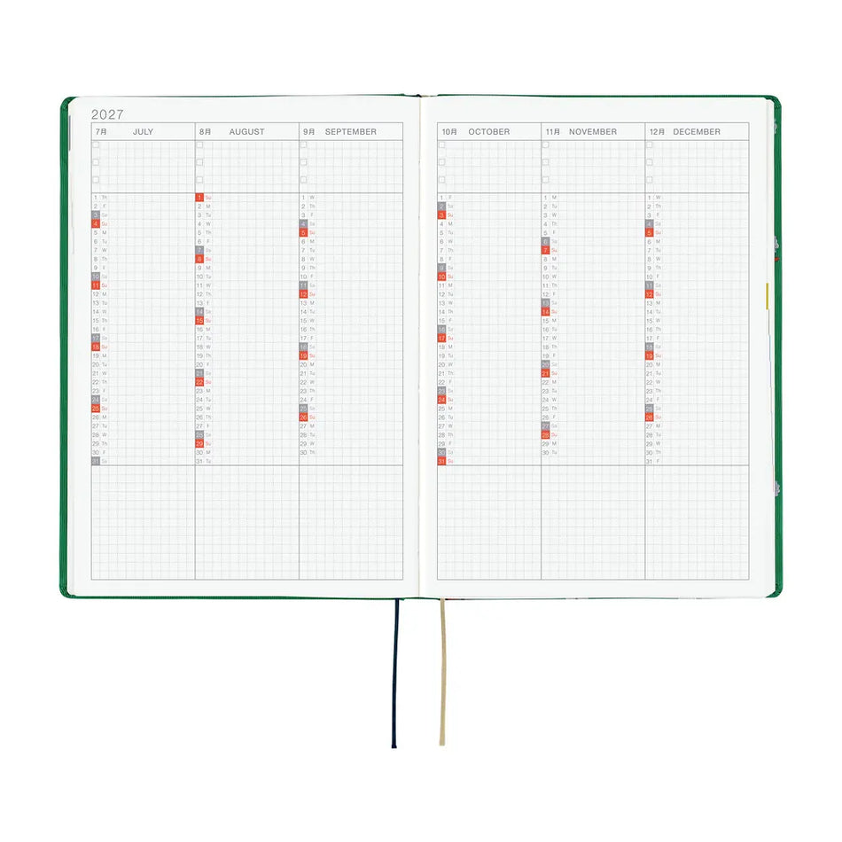 Hobonichi Techo 2027 HON A5 Bow & Tie: Sheep Sheep Sheep