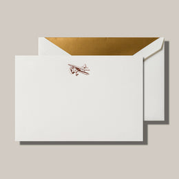 Crane Biplane Card
