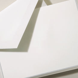 Crane Silver Bordered Folded Note