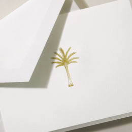 Crane Engraved Palm Tree Notes
