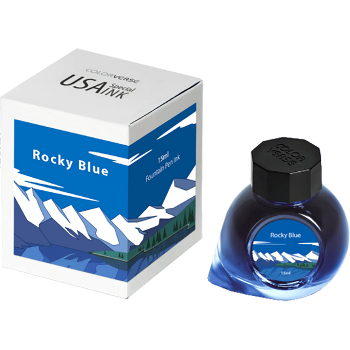 Colorverse USA 15ml Bottled Ink - Rocky Blue (Colorado)