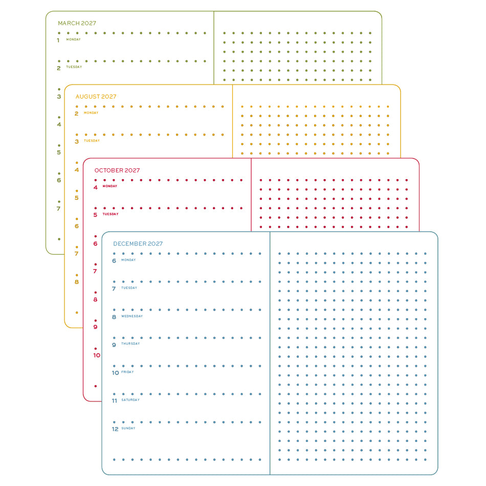 LEUCHTTURM1917 2027 Colourful Seasons Weekly Planner & Notebook - Autumn
