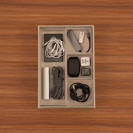 Organizing Bento Box made from Recycled Paper  A5: Light Gray