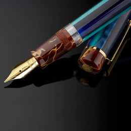 Delta Four Rings Collection 14K Fountain Pen - Lago di Como Limited Edition - Medium