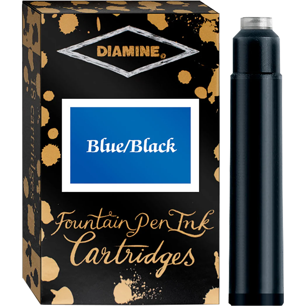 Diamine Ink Cartridges - Blue Black (18pk)