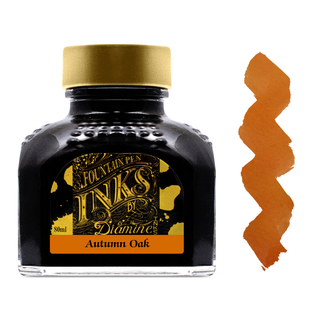 Diamine Bottled Fountain Pen Ink (80ml) Autumn Oak