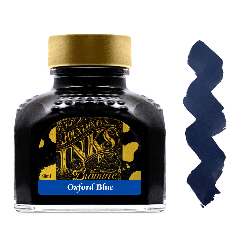 Diamine Bottled Fountain Pen Ink (80ml) Oxford Blue