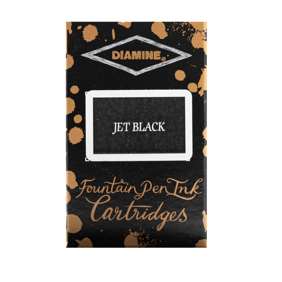 Diamine Ink Cartridges - Jet Black (18pk)