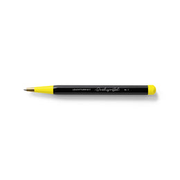 LEUCHTTURM1917 Drehgriffel No.1 Ballpoint Twist Pen, Royal Blue Ink (M), Aluminium Barrel in Bauhaus, Black, Lemon Yellow