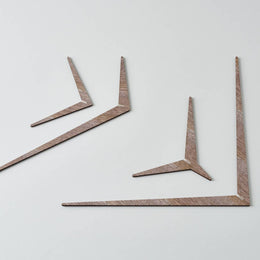 Handmade Kinetic Wood Art Decor | Place To Be | size S: Walnut