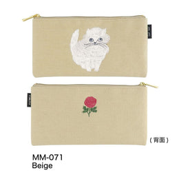 Matoka Miyuki Matsuo Embroidered Pen Case - Minette