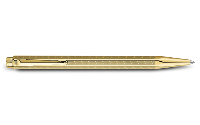Caran d'Ache Ecridor Chevron Gold Ballpoint