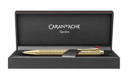 Caran d'Ache Ecridor Chevron Gold Ballpoint